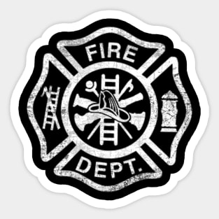 Fireman Fire Department Firefighter Gift Sticker